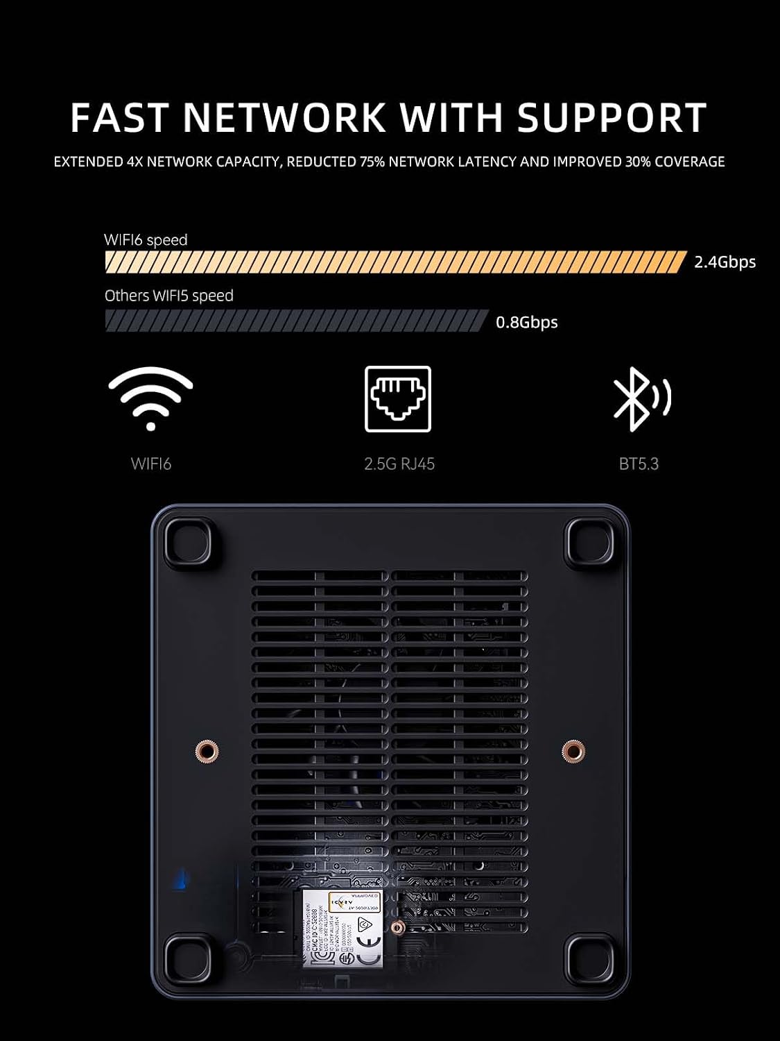 MINISFORUM Venus UM790 Pro Mini PC AMD Ryzen 9 7940HS up to 5.2 GHz 32 GB DDR5 512GB SSD with AMD Radeon 780M, 4X USB3.2, 2X USB4, 2xHDMI 2.1, 2X PCIe4.0, Wi-Fi 6E/BT5.3, RJ45 2.5 G