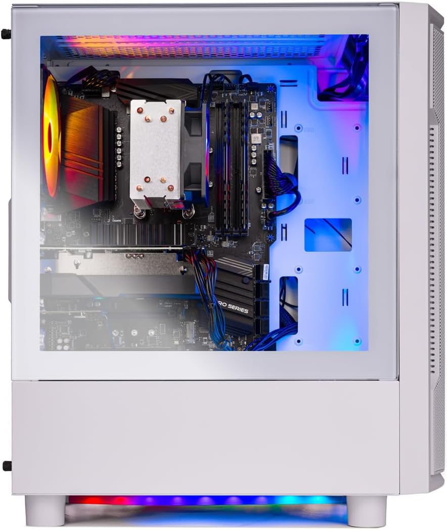 Skytech Gaming Archangel Gaming PC, AMD Ryzen 7 5700 3.7GHz, NVIDIA RTX 5060 Ti 8GB VRAM, 1TB NVMe SSD, 16GB DDR4 RAM 3200, 650W Gold PSU, WI-FI 5, Windows 11, Desktop