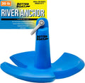 Better Boat River Anchor 30 lb for Boats Up to 26 Ft Pontoon Bass Boat, Vinyl Coated Cast Iron Mushroom Anchor with Bow Shackle for Rivers Mud