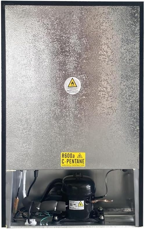 Frigidaire Compact Fridge, 4.5 Cubic Feet, Stainless Steel