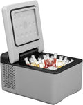 12 Volt Refrigerator 16 Qt, Portable Mini Car Fridge W/ -4℉-68℉ & App Control 12/24V DC & 110-240V AC Electric Compressor Cooler(10QT)