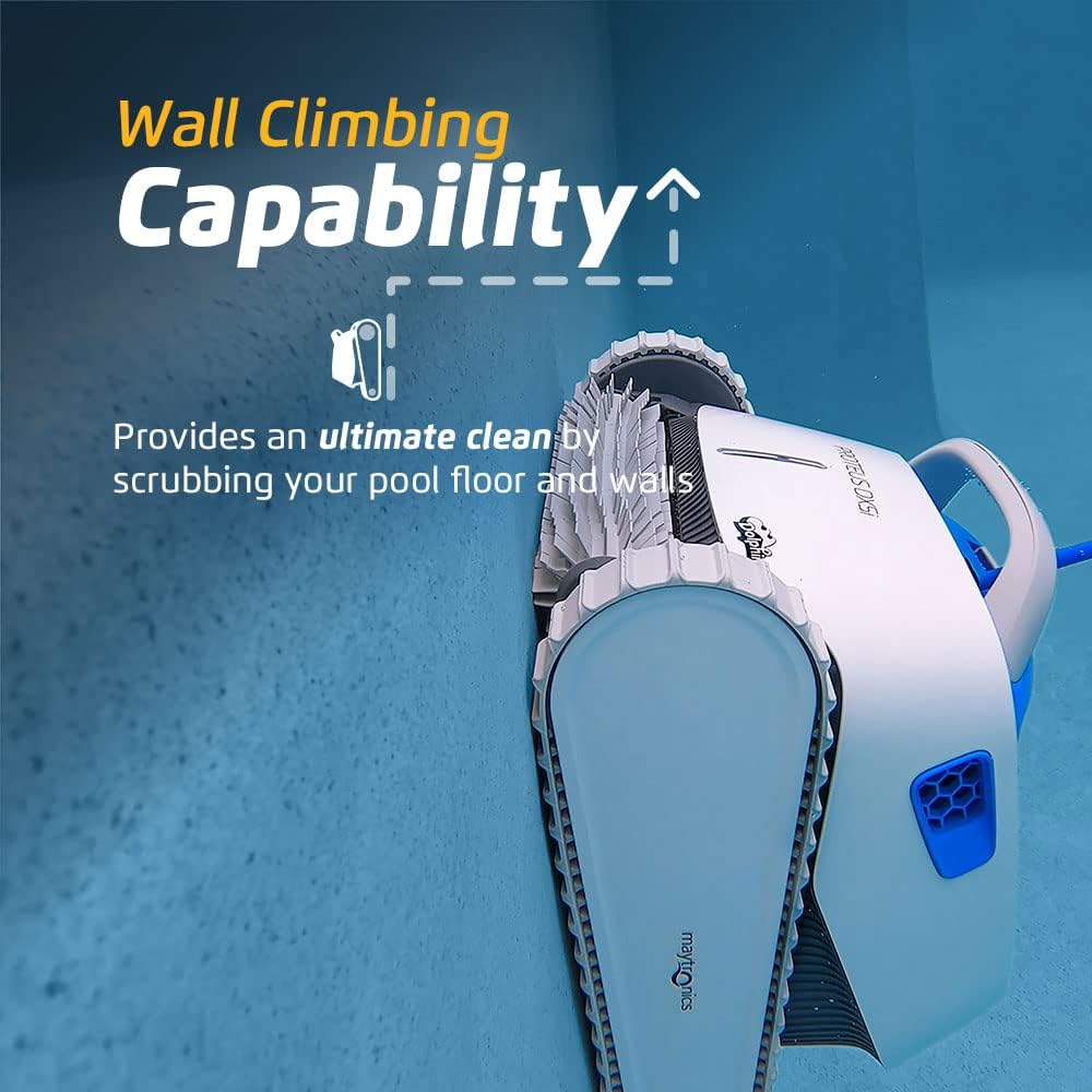 Dolphin Proteus DX5i Wi-Fi Automatic Robotic Pool Vacuum Cleaner Includes Ultra-Fine Filters for an Ultimate Clean, Ideal for In-Ground Pool up to 50 Feet in Length