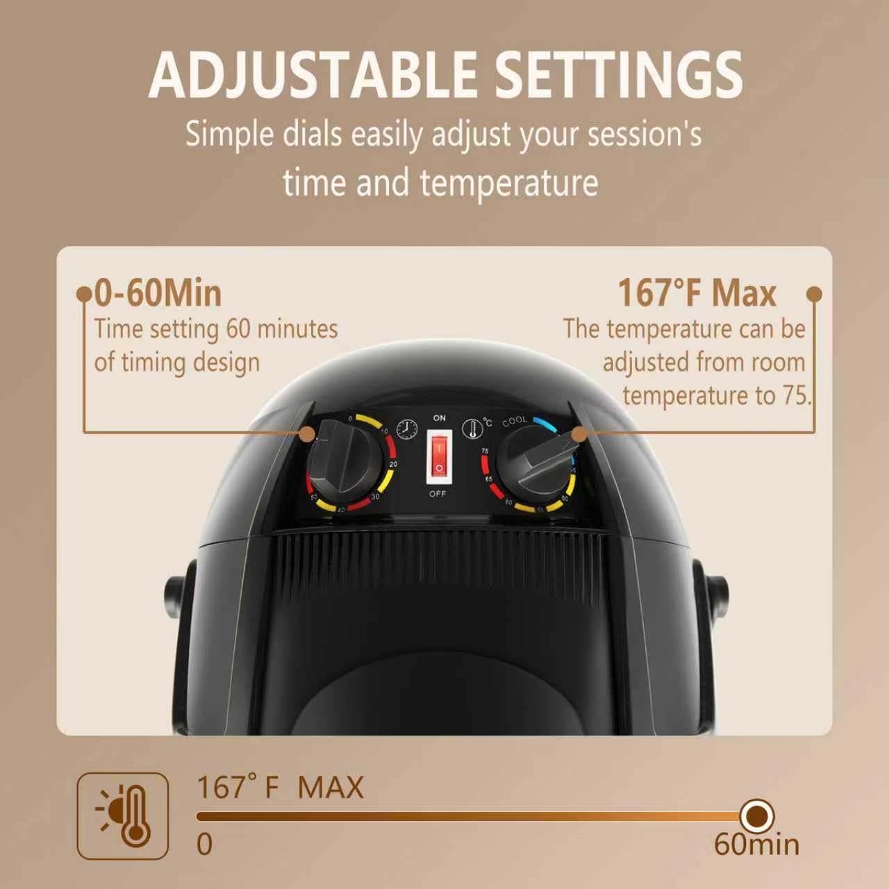 Beautystyle Porfessional Hooded Hair Dryer on Wheels - Portable Salon Stand with Hood