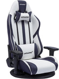エーケーレーシング(Akracing) Racing Gaming Floor Chair, White, V2, Heavy Duty PU Leather, 180° Reclining, Home, Remote, Large
