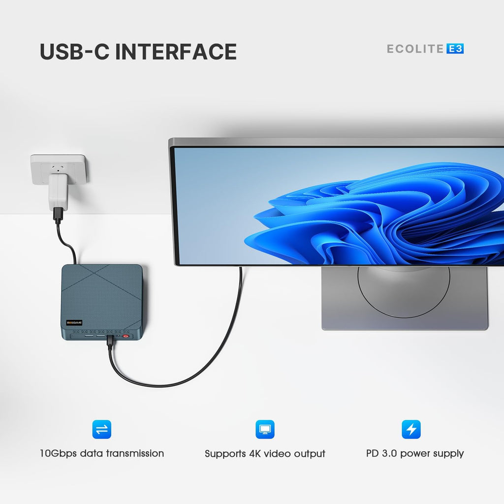 BOSGAME N150 Mini PC E3, Twin Lake N150(Beat N100/N95, up to 3.6GHz), 16GB DDR4 RAM 512 SSD Mini Computers,11 Pro Desktop 4K Dual Display/HDMI/WiFi/BT/LAN for Home/Office