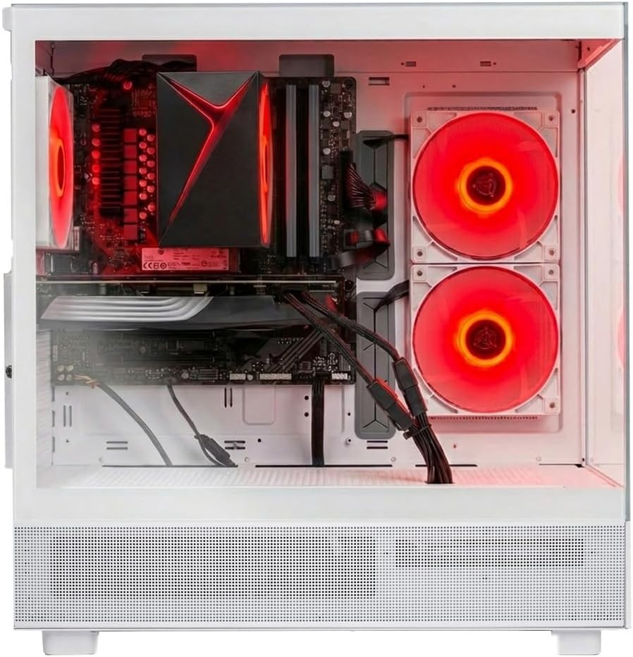 Skytech Gaming Azure 3 Desktop PC, Ryzen 5 7600X 4.7 GHz (5.3GHz), NVIDIA RTX 5070 12GB, 1TB Gen4 NVMe SSD, 16GB DDR5 RAM 6000, 850W Gold PSU, Wi-Fi, Win 11