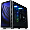 Continuum Mini Gaming Desktop - NVD GeForce RTX 5060 Ti 8GB, Intel 14-Core 14600KF (>i7-12700K) CPU, 32GB DDR5 RAM, 2TB Gen4 NVMe SSD, WiFi 6E, Windows 11 Pro - Tiny Liquid Cooled RGB Gamer Computer