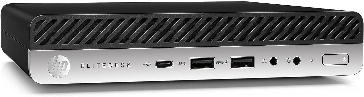 HP EliteDesk 800 G5 High-Performance Mini PC Desktop Computer, Intel Core i7-9700T up to 4.8GHz, 32GB DDR4, 1TB SSD, Keyboard & Mouse, WiFi, Bluetooth, 4K Support, Windows 11 Pro (Renewed)