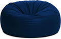 ULTIMATE SACK 6000 6-Foot Bean Bag Chair, Navy Suede Cover – Oversized Foam Lounger, Floor Seat, Small Sofa, or Couch Bed for Living Area, Gaming Room, or Reading Lounge