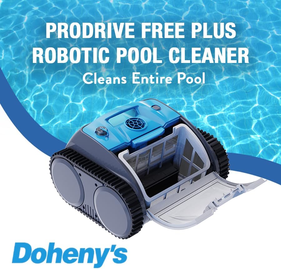 Doheny's Pool ProDrive Free Plus, Rechargeable Inground Robotic Cord-Free Automatic Robotic Swimming