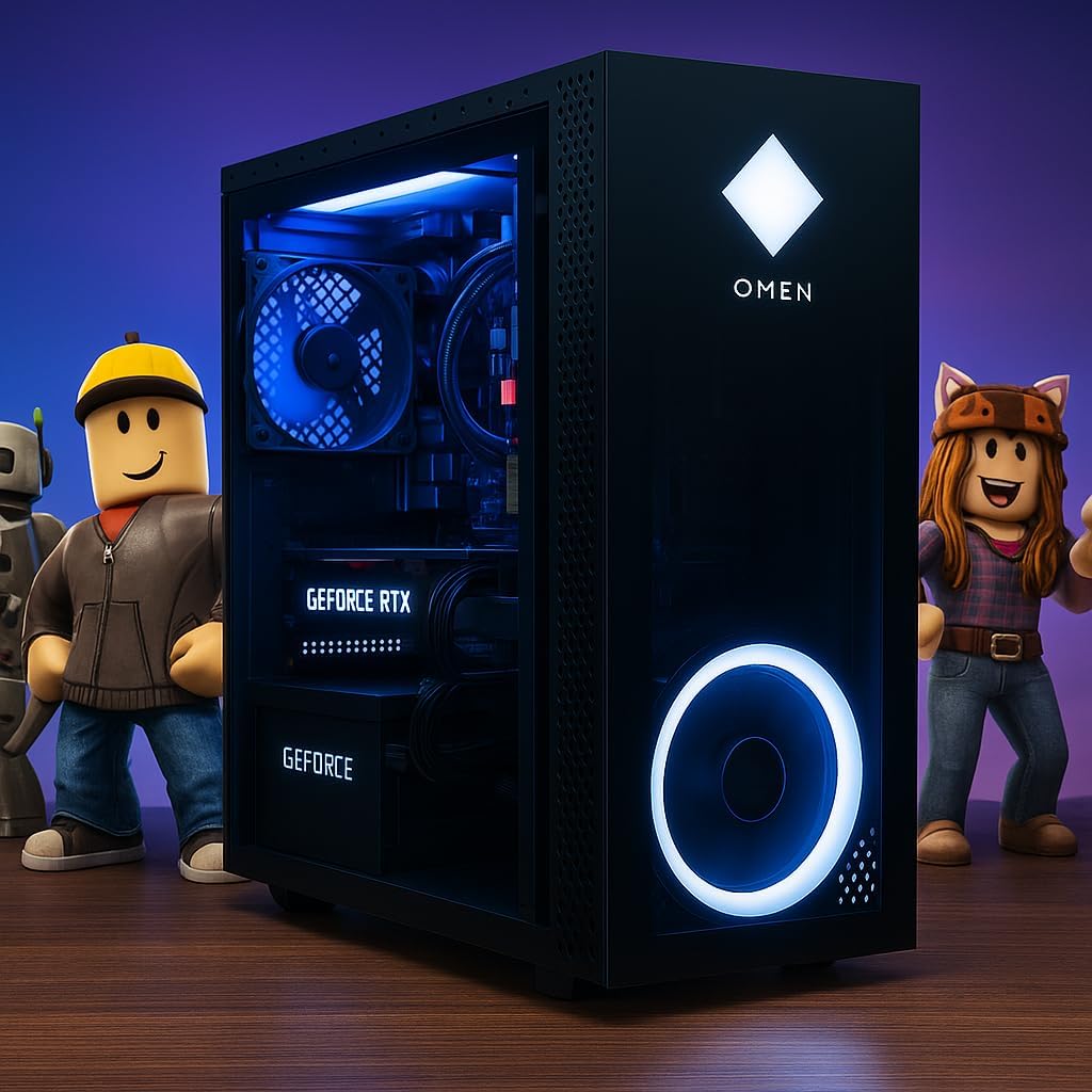 Gaming PC Computer Desktop – i5-10600KF up to 4.8GHz, Radeon RX 580 8GB, 16GB RAM, 512GB SSD + 1TB HDD, WiFi 6 & BT 5.4, Windows 11, High-Performance Gaming Tower