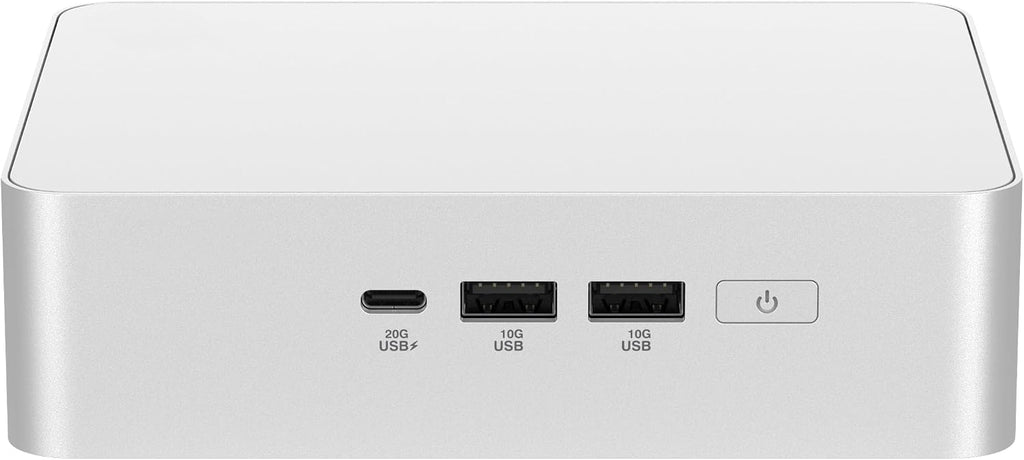 ASUS NUC 15 Pro+ Barebones Mini PC with Intel Series 2 Core Ultra 5 225H, up to 96GB DDR5 RAM, Dual Storage, Thunderbolt™ 4, Wi-Fi 7 & Bluetooth 5.4, Toolless Silver Aluminum Chassis, with VESA Mount