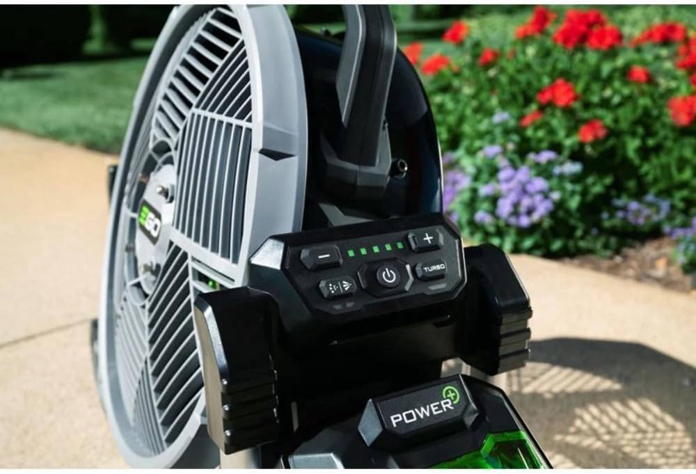EGO POWER+ Portable Misting Fan, Outdoor Electric 18' 5 Speed Fan, Battery and Charger Not Included - FN1800