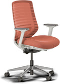 Branch Ergonomic Chair - A Versatile Desk Chair with Adjustable Lumbar Support, Breathable Mesh Backrest, and Smooth Wheels - Experience Optimal Comfort and Support - Poppy