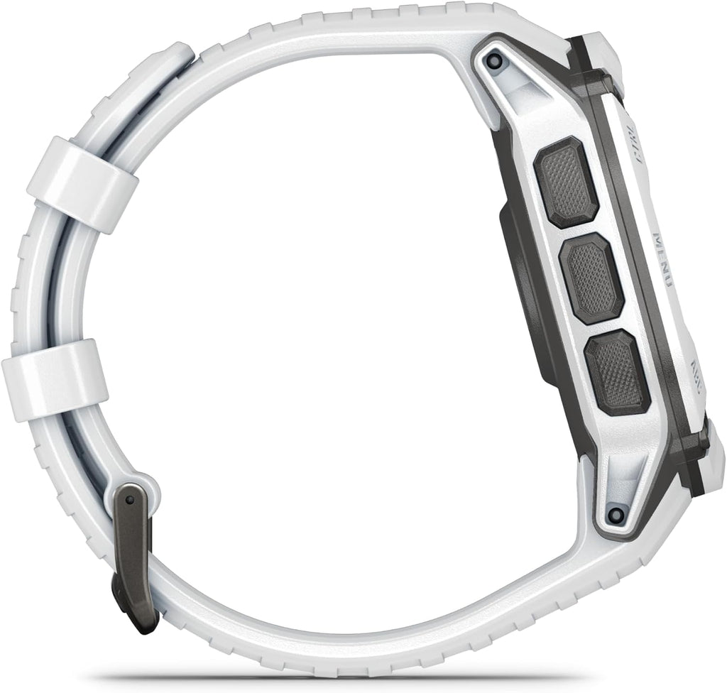 Garmin Instinct 2X Solar, Rugged GPS Smartwatch, Built-in Flashlight, Solar Charging Capability, Multi-Band GNSS, Whitestone (Renewed)