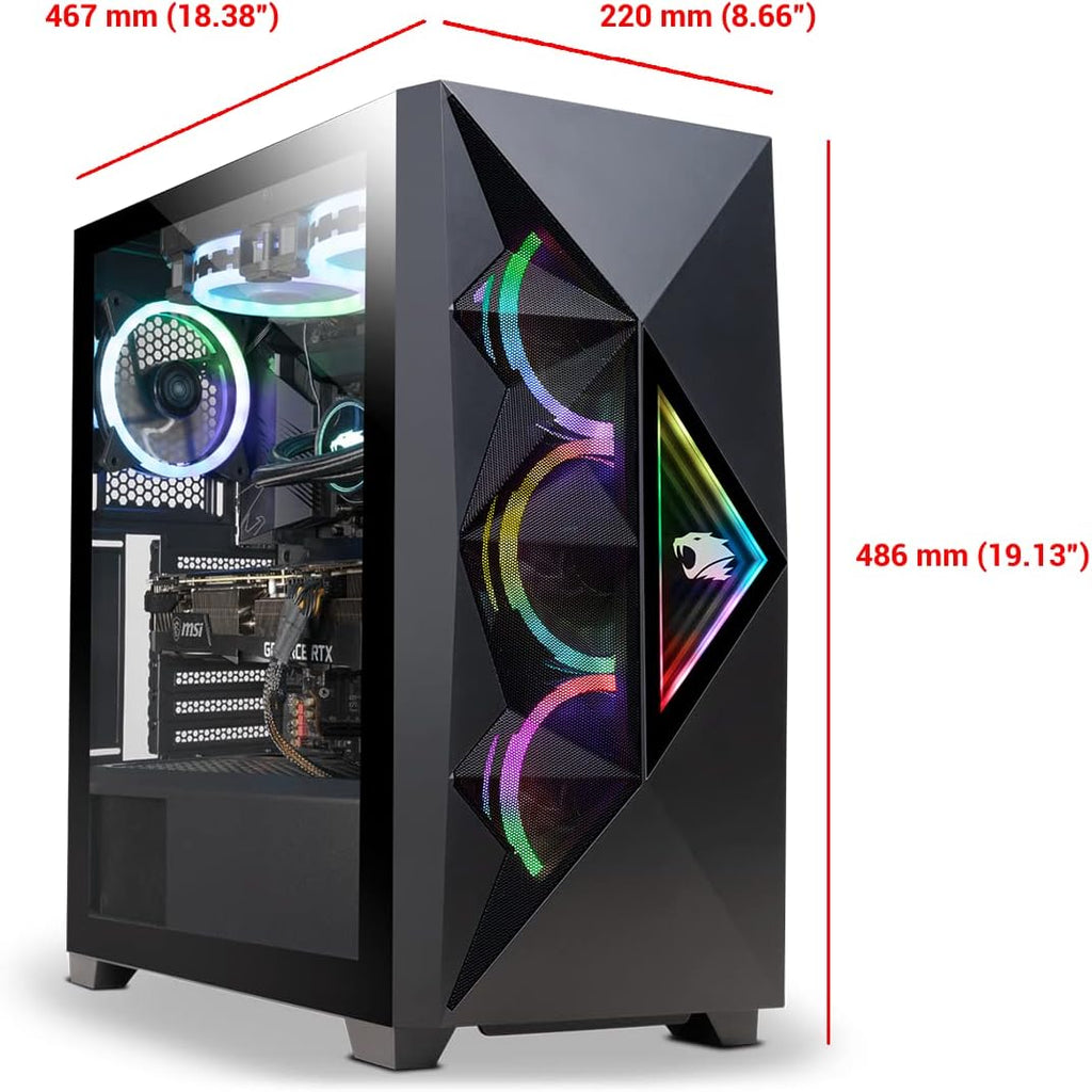 iBUYPOWER Pro Gaming PC Computer Desktop Stealth 263i (Intel i7-12700KF 3.6GHz, GeForce RTX 3070 Ti 8GB, 32GB DDR5 RAM, 1TB NVMe SSD + 1 TB HDD, WiFi Ready, Windows 11 Home)