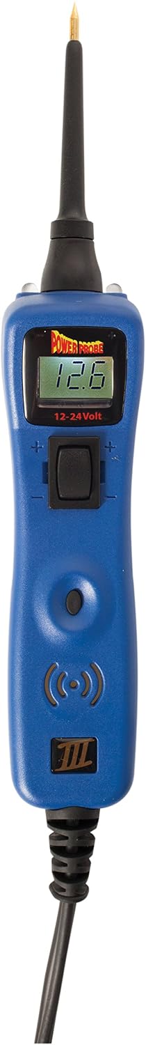 Power Probe III Clamshell - [Car Automotive Diagnostic Test Tool, Digital Volt Meter, AC/DC Current Resistance, Circuit Tester] (Blue)