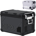 ICECO APL55 58 Quart Portable freezer Car Refrigerator with SECOP Compressor Dual Zone Cooler | AC 110V/ DC 12V | 0℉ to 50℉ | True Freezer for Car, Home, Camping, RV | With Cover | Black