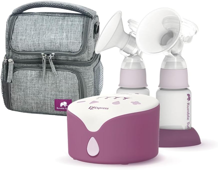 Rumble Tuff EZ Express Electric Breast Pump with Classic Collection Kits and Carrying Tote