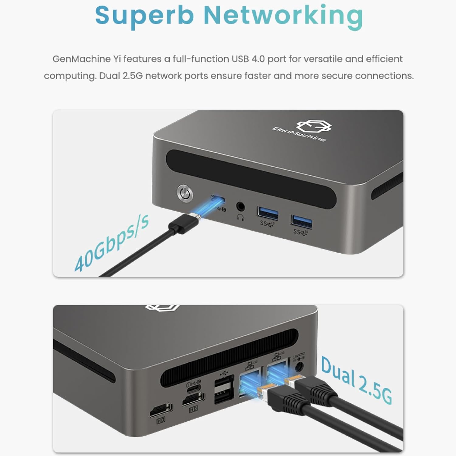 Mini PC AMD Ryzen 7 7735HS, High-Performance Mini Computer for Home and Office, 32GB RAM LPDDR5, 512GB SSD, 4K HDMI, Wi-Fi 6, Bluetooth 5.2, Compact and Quiet Design