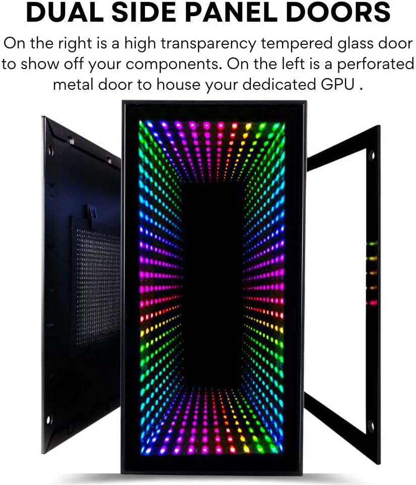 Continuum Mini Gaming Desktop - NVD GeForce RTX 5060 Ti 8GB, Intel 14-Core 14600KF (>i7-12700K) CPU, 32GB DDR5 RAM, 2TB Gen4 NVMe SSD, WiFi 6E, Windows 11 Pro - Tiny Liquid Cooled RGB Gamer Computer