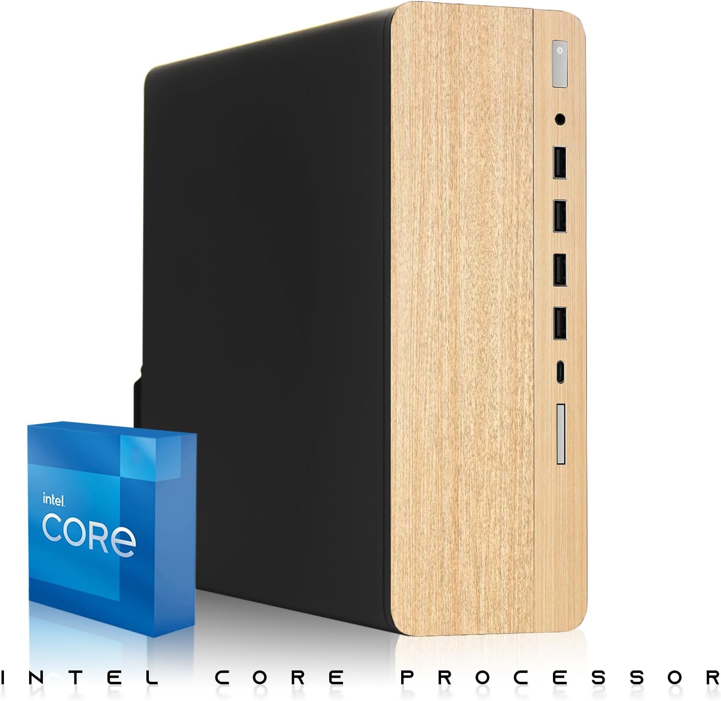 TechMagnet HP G4,Light Dual Premium Gaming Desktop Computer PC,Intel i5 Processor,GT 1030 2GB GDDR5,16GB RAM,512GB SSD,27 Inch Curved Monitor,AI-Enabled RGB KBM,RGB Soundbar,Windows 11(Renewed)