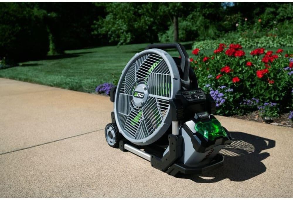 EGO POWER+ Portable Misting Fan, Outdoor Electric 18' 5 Speed Fan, Battery and Charger Not Included - FN1800