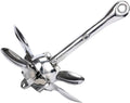Folding Anchor, Modern Design Marine Hardware Folding Anchor High Polished 316 Stainless Steel Accessories Boat,for Small Boats Canoe Paddle Boards