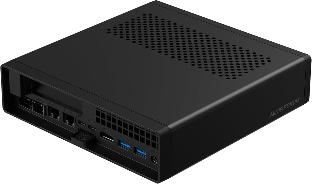 MINISFORUM MS-A2 Mini PC AMD Ryzen 9 9955HX 16C/32T up to 5.4GHz, 96GB DDR5 2TB PCIe SSD, 2×10G SFP+ 2×2.5G LAN, 3×M.2 SSD, PCIe×16, HDMI/2×USB-C(8K@60Hz) Mini Computer