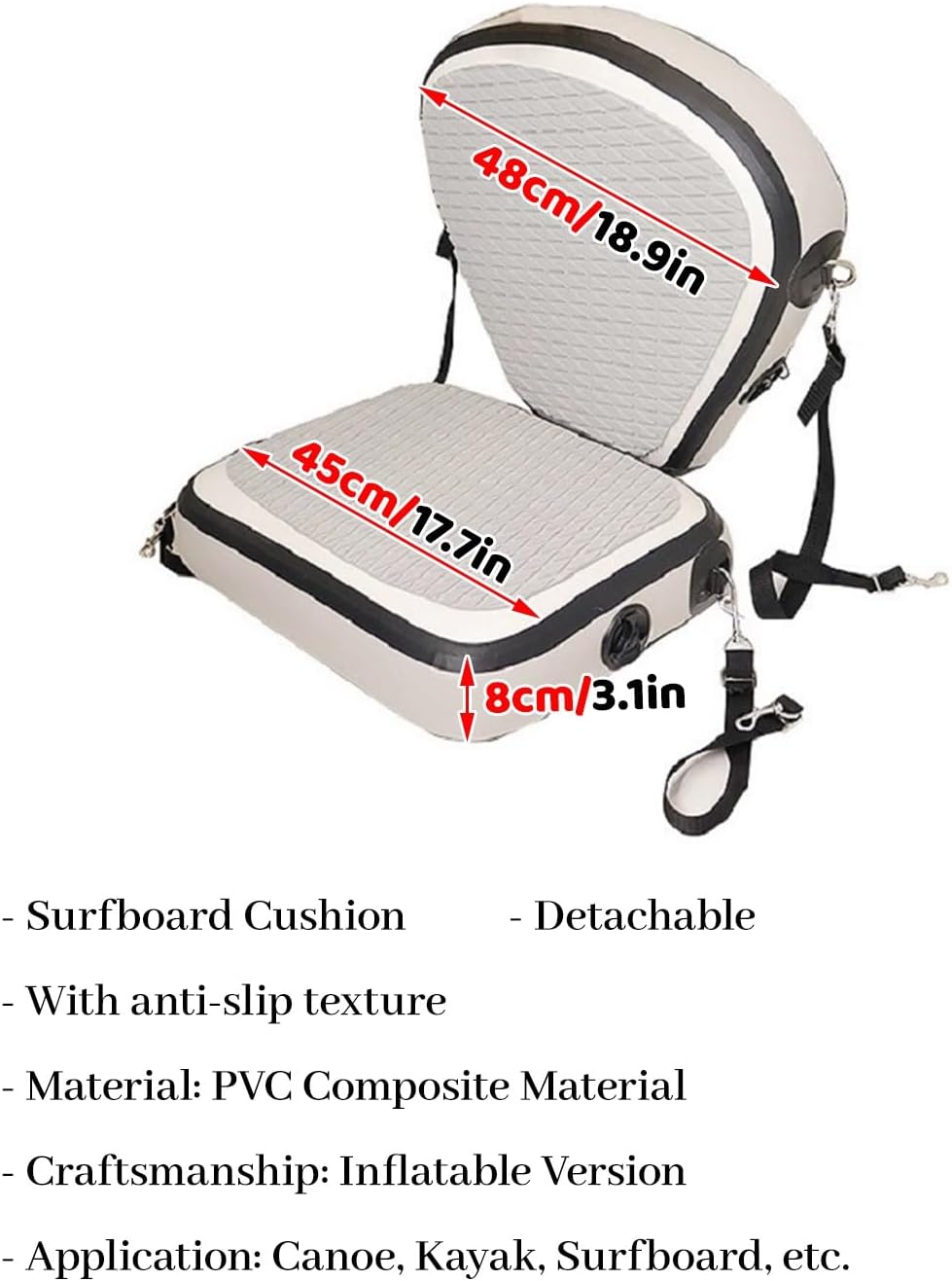 Extra Wide Inflatable Paddle Boards Seat for Adults Kids, Universal Sup-Kayak Detachable Seats Replacement, Rowboats Bote Sup Accessories(Style-D)
