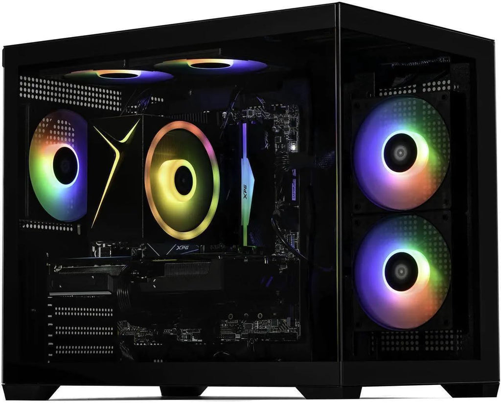 STORMCRAFT Sirius AI Gaming Desktop, Intel i5 14400F, Arc B570 10GB GDDR6 Supports 1440P Gaming, 16GB DDR4 RGB Memory, 1TB NVMe SSD, VR Ready PC Gamer