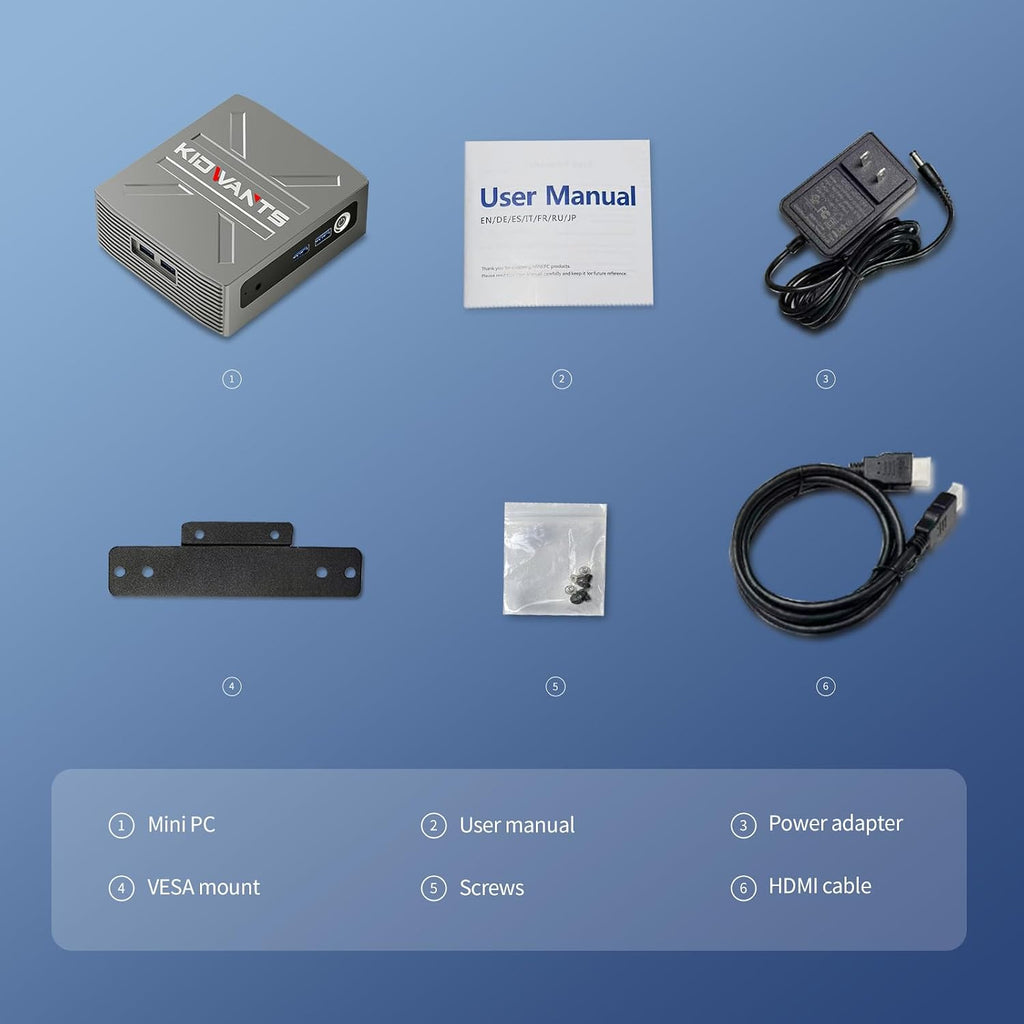 KG1 Mini PC Intel N4000(up to 2.6GHz),8GB LPDDR4 128GB eMMC,Support M.2 SSD Expansion (512GB/2TB),Support 4K Dual Display, 2.4G/5G WiFi,BT 5.0,USB 3.0,Business, Home, Office Computer, Small Pc