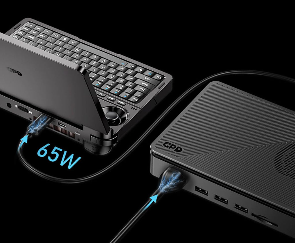 GPD WIN Mini Handheld Game Console, 7' Touchscreen Gaming PC Mini Laptop Gamepad UMPC Win11 [AMD Ryzen 7 8840U 16GB RAM/1TB M.2 NVMe SSD]