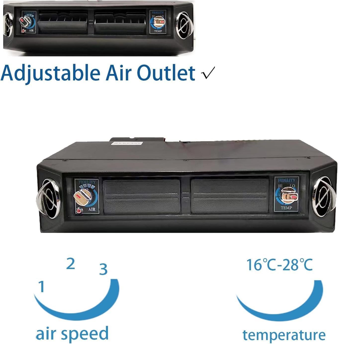 10000BTU Electric Air Conditioner 12v Under Dash air conditioning Kit 12 volt universal car ac system Fit for Van Auto RV Truck Motorhome Boat Bus Heating and Cooling