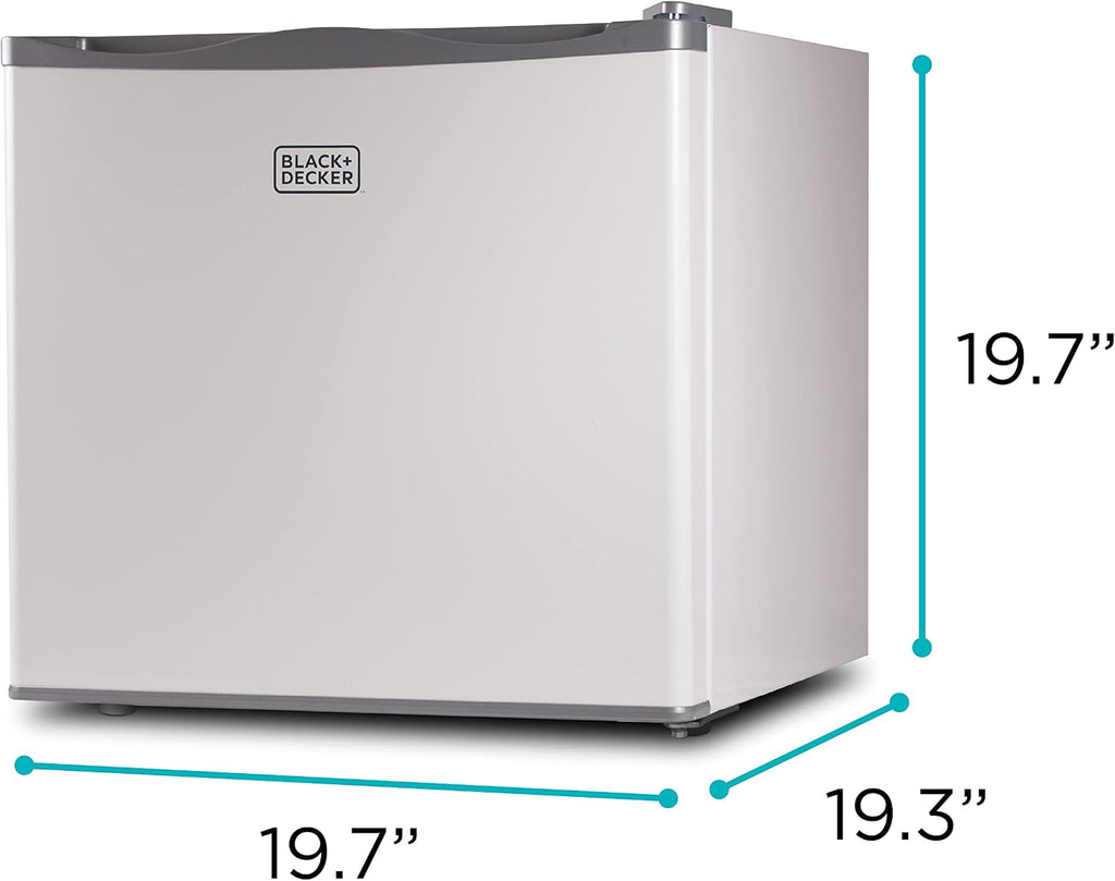 BLACK+DECKER 1.2 Cu. Ft. Compact Upright Freezer, Mini Deep Freeze with Full-Width Wire Shelf