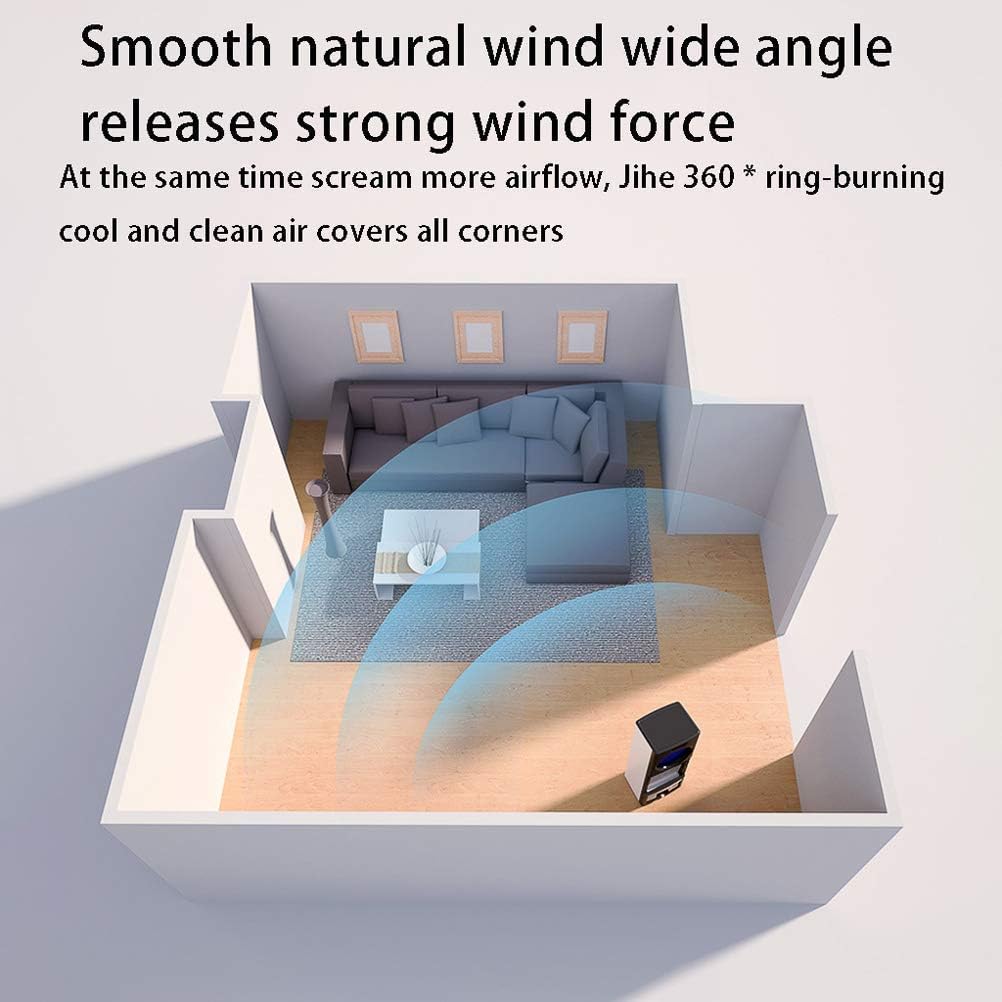 Air Cooler for Home Office Evaporative Coolers Cooling Fans Evaporative Cooler Portable Bladeless Air Cooler Electric Fan Humidifier with Remote Control 3 Modes Air Conditioner for Home of