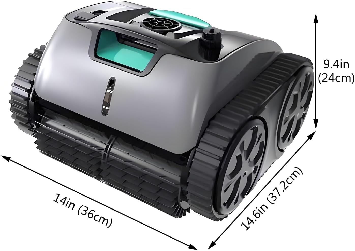 Pool Vacuum Robot with Wall Climbing, Lightweight Cordless Robotic Pool Cleaner, Pool Robot Vacuum for Inground Pools, Smart Auto Clean