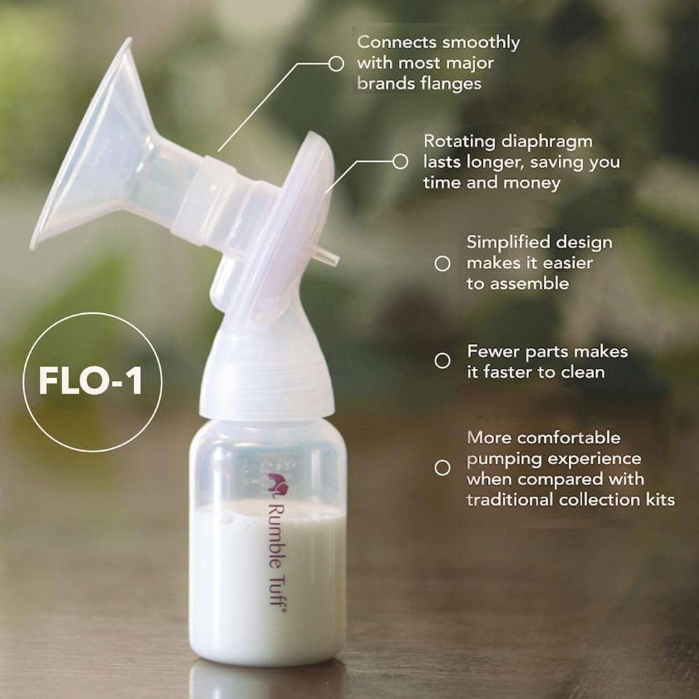 Rumble Tuff Breeze Electric Breast Pump with Flo-1 Collection Kits and Cooler Bag