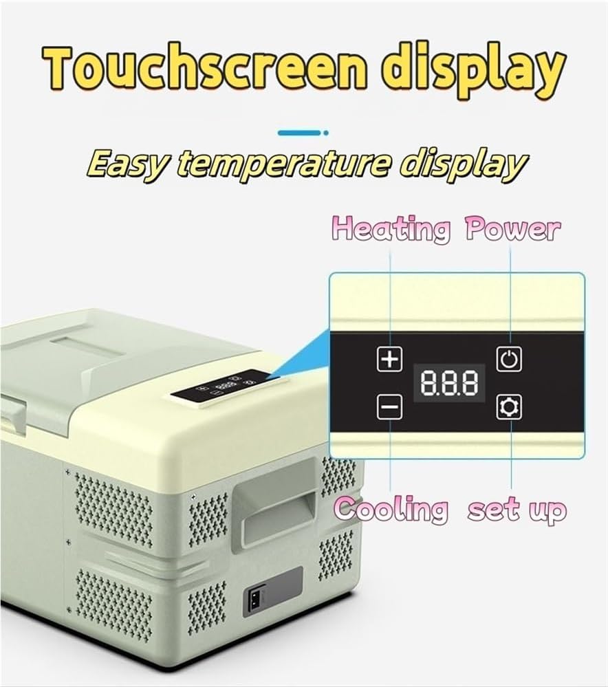 Portable Car Freezer, 12 Volt Refrigerator, Compressor Electric Cooler -20℉~20℉, for RV Camper, Pickup, SUV, Van Boat, Camping, Tailgating, Road Trip, Outdoor Travel(12.7in)