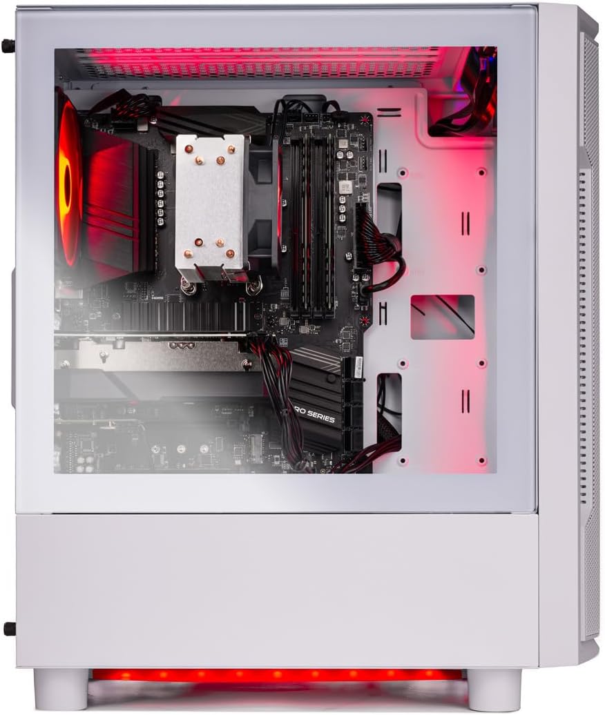 Skytech Gaming Archangel Gaming PC, Intel i5 14400F 2.5GHz, NVIDIA RTX 5060 Ti 16GB VRAM, 1TB Gen4 NVMe SSD, 32GB DDR4 RAM 3200, 650W Gold PSU, WI-FI 5, Windows 11, Desktop
