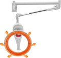 Hair Dryer 950W, 360 Degree Rotating Heating Ring, Wall Mount Orbiting Rotating Hair Treatment Machine, Salon Hair Perming Machine, 104-140℉ Styling Perming Dryer (White)