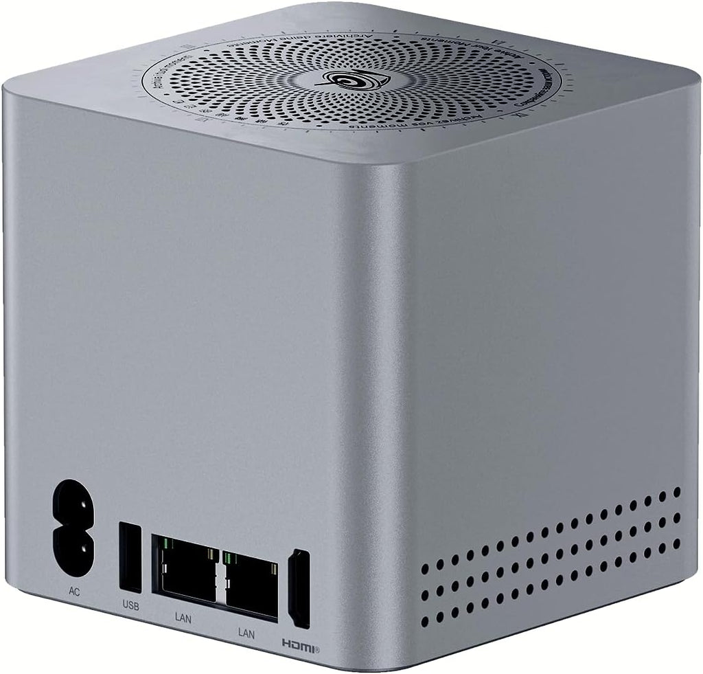 Beelink Mini PC, ME Mini N95, Desktop Computers 12G LPDDR5/64G EMMC, 6 x M.2 SSD Slots, Dual 2.5G LAN/WiFi6/BT5.2 for Office/HTPC/NAS Storage/Home Theater/Data Center/W11 Home