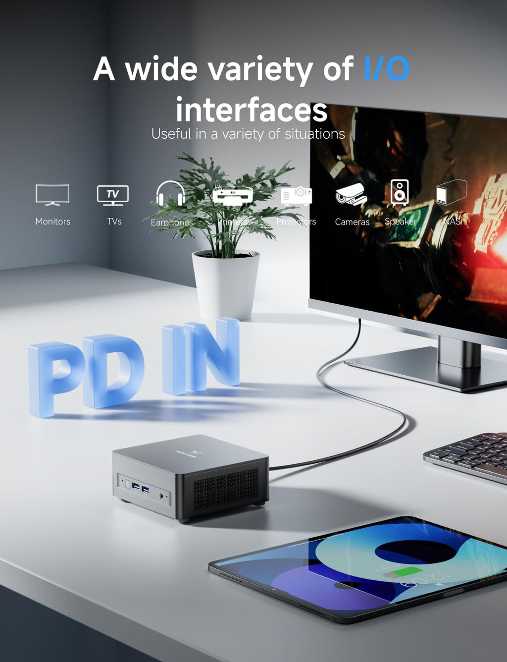 MINISFORUM DeskMini UM690L Slim Mini PC AMD Ryzen 9 6900HX Small PC, 16GB LPDDR5 RAM+512GB PCIe4.0 SSD, HDMI/DP/USB4 Outputs, 2.5G LAN, WiFi 6E, 4xUSB Port AMD Radeon 680M Graphics Small Form Factor