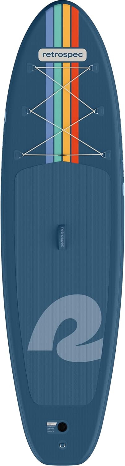 Retrospec Weekender Inflatable Stand Up Paddle Board Includes Paddle, Pump, Travel Bag and Accessories 10'6' Lightweight Inflatable SUP, Puncture Resistant Inflatable Paddle Board for Adults