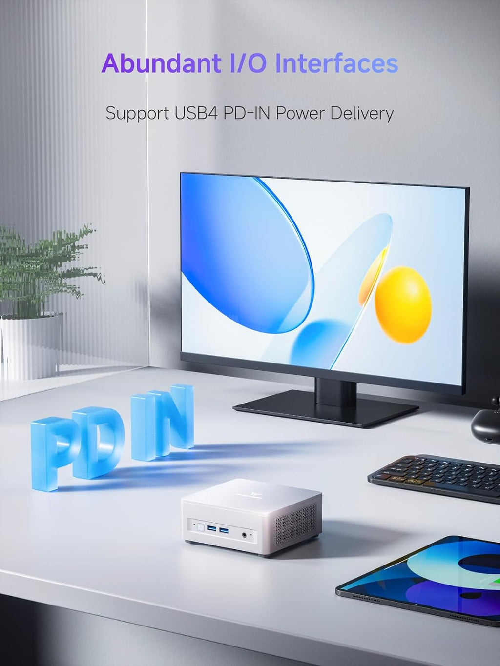 MINISFORUM UM870 Slim Mini PC Barebone AMD Ryzen 7 8745H(8C/16T), Mini Desktop Computer Without RAM/SSD/OS, Radeon 780M Graphics, USB4/HDMI/DP Output, 2.5G LAN, 4xUSB Ports, WiFi 6E, BT5.3 (Renewed)