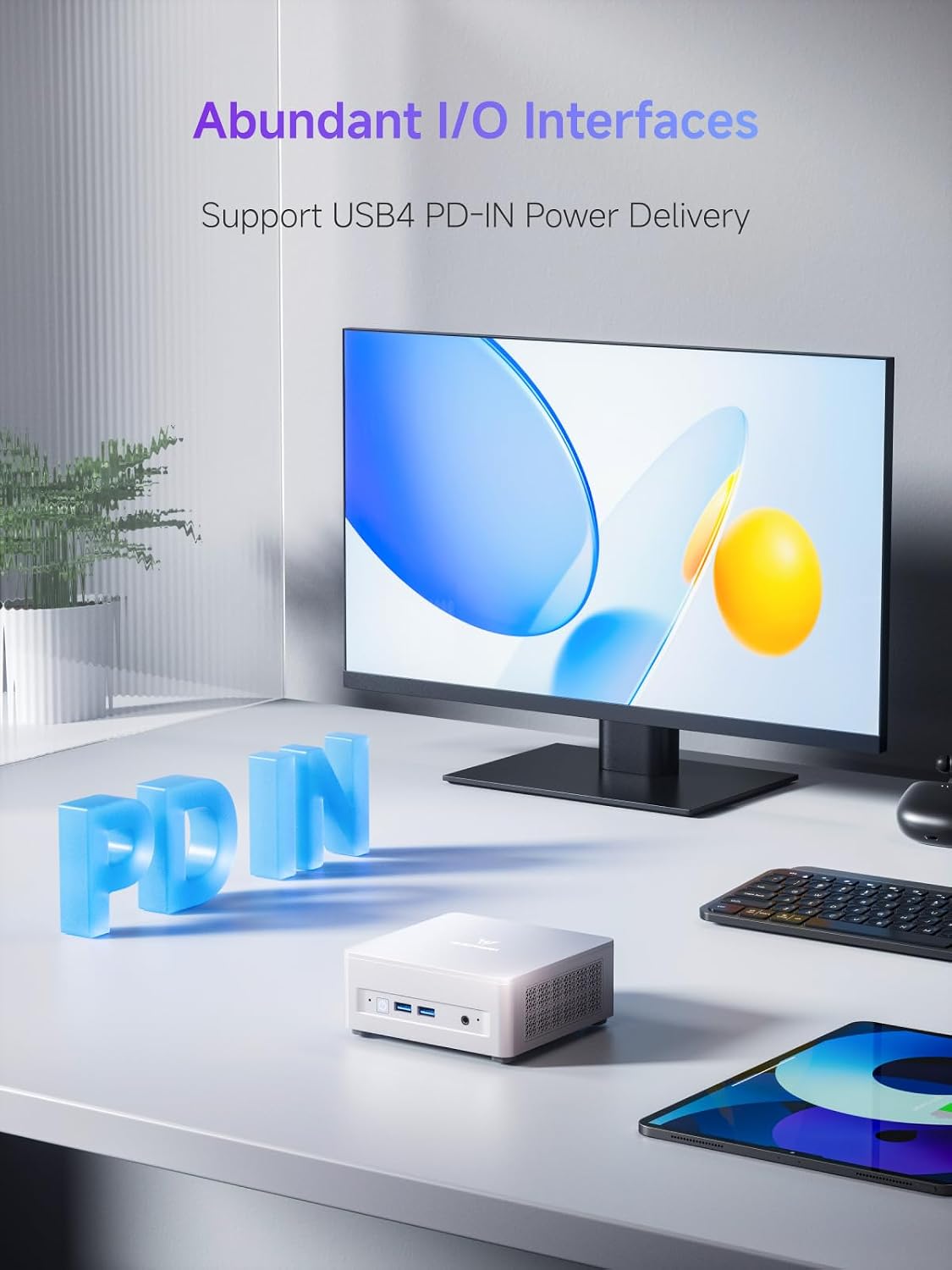 MINISFORUM UM870 Slim Mini PC Barebone AMD Ryzen 7 8745H(8C/16T), Mini Desktop Computer Without RAM/SSD/OS, Radeon 780M Graphics, USB4/HDMI/DP Output, 2.5G LAN, 4xUSB Ports, WiFi 6E, BT5.3 (Renewed)