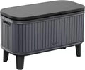 Keter 17211600 60 Litre (63 US Quart) Cooler Bevy Bar and Serving Station Made from Durable, Weather-Resistant and UV Protected Plastic, 80 cm x 35 cm x 70 cm (Black)