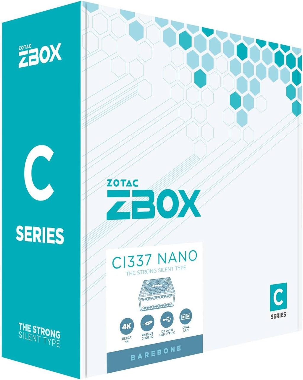ZOTAC ZBOX CI337 Nano Fanless Silent Mini PC Intel Processor N100, Intel UHD Graphics, HDMI, DisplayPort, No Memory/Storage/OS Barebones System, ZBOX-CI337NANO-BE/BE1/J/U/K/AUS