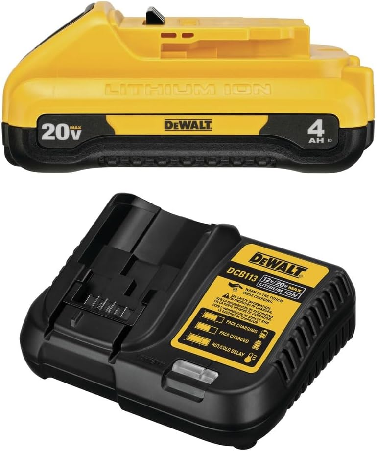 Dewalt DCPR320BDCB240C-BNDL 20V MAX Lithium-Ion 1-1/2 in. Cordless Pruner and 20V MAX 4 Ah Lithium-Ion Battery and Charger Starter Kit Bundle