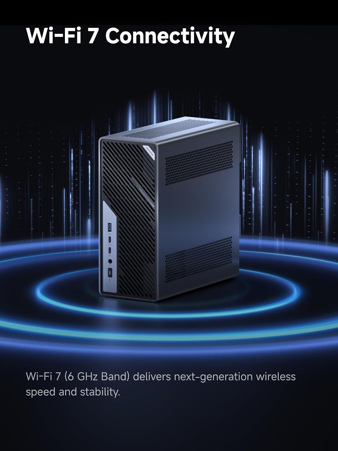 MINISFORUM MS-02 Ultra Workstation Mini PC, Intel Core Ultra 9 285HX (24C/24T, up to 5.5GHz), PCIe 5.0 x16, 32GB RAM 1TB SSD,USB4 v2 80Gbps, Dual 25GbE+10GbE+2.5GbE, Wi-Fi 7, 350W PSU